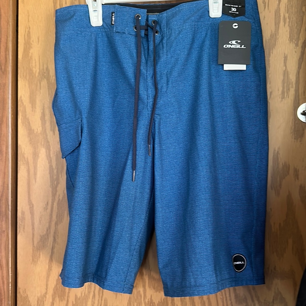 O’NEILL MENS WEAVER BOARD SHORTS/SWIM TRUNKS: BLUE: NWT: SZ 30